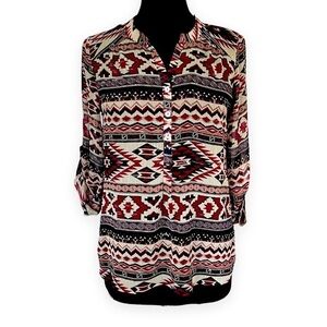 about a girl Los Angeles women’s top semi sheer Sz S